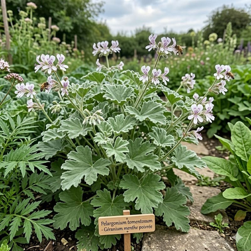 Acheter Géranium menthe poivrée en godet – Plante aromatique à cultiver