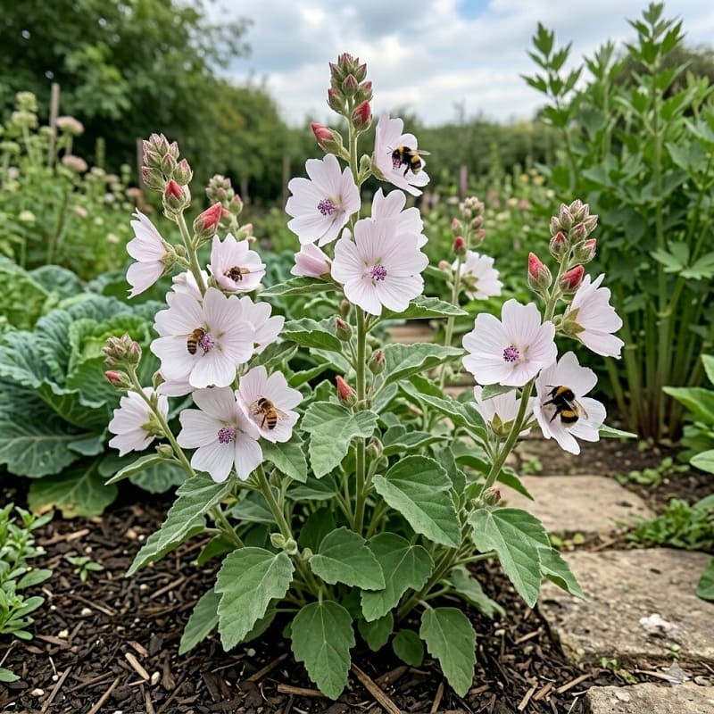 Acheter Guimauve officinale en godet – Plante aromatique à cultiver