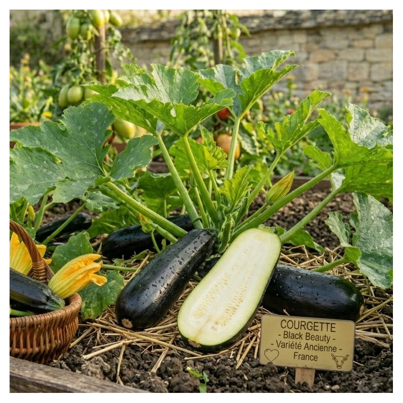 Acheter Courgette Black Beauty en pot – Plante à cultiver